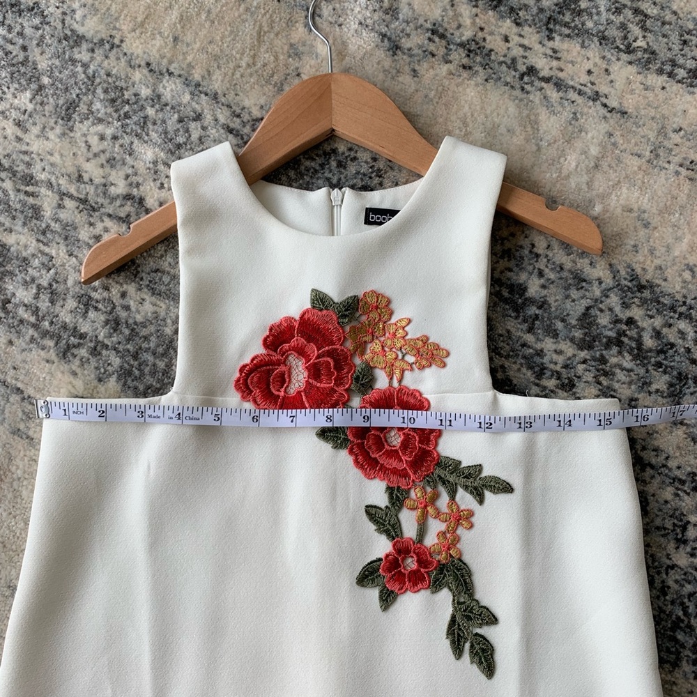 Embroidered Mini Shift Dress - Picture 7 of 8